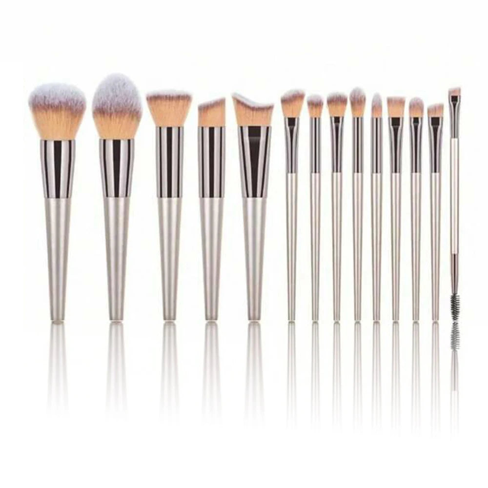 14-Piece Premium Synthetic Makeup Brush Set for Foundation,Powder,Concealers,Eye Shadows and Blush