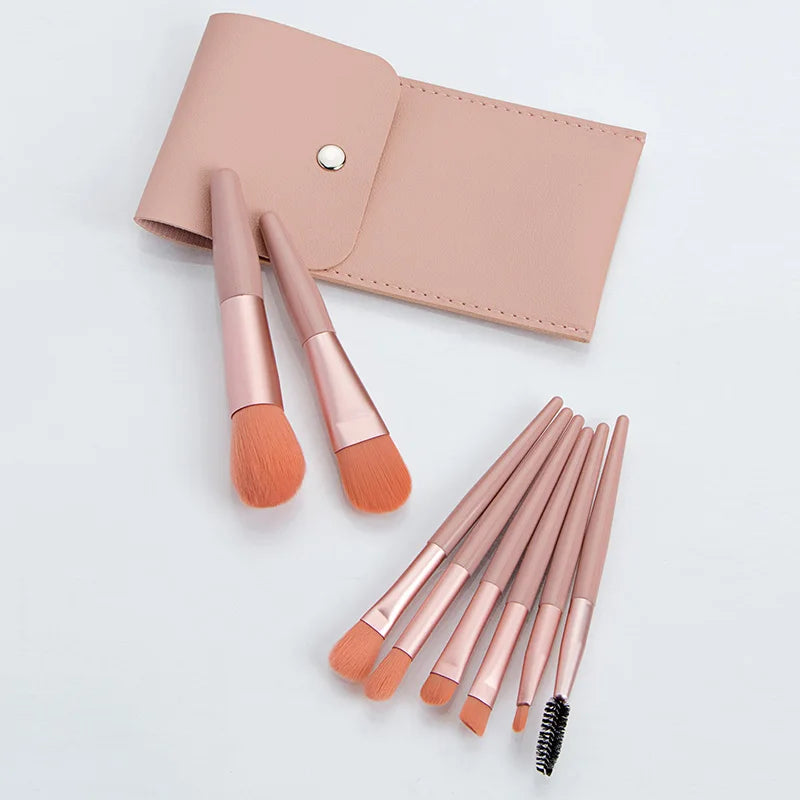 Set 8Pcs Pro Mini makeup Brushes