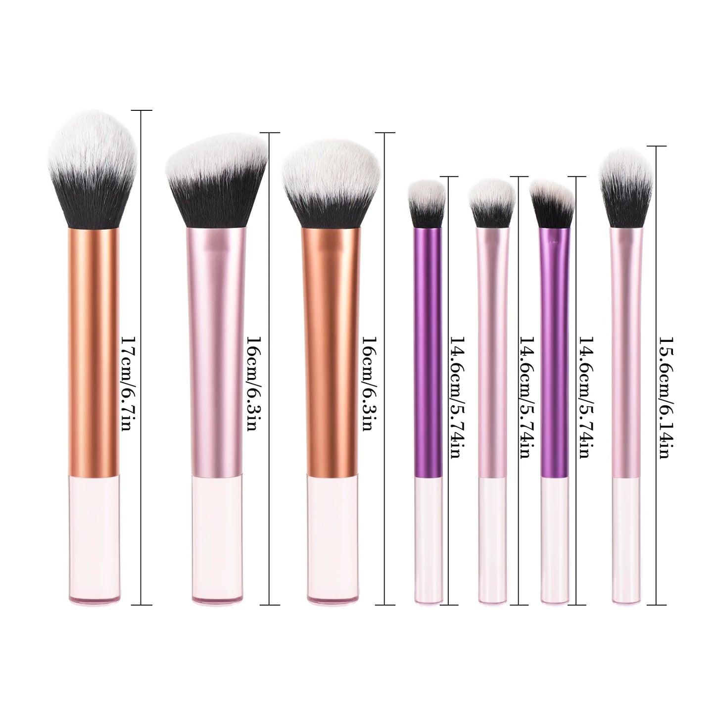 Set Brushes 7Pcs Makeup