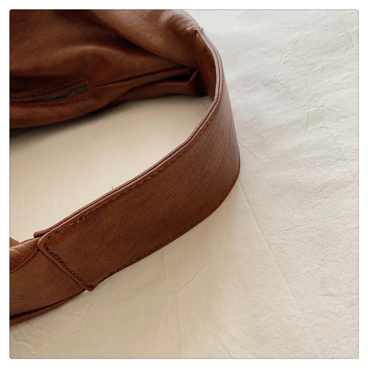 Big Black Shoulder Bags for Women Quality Soft Crossbody Handbag