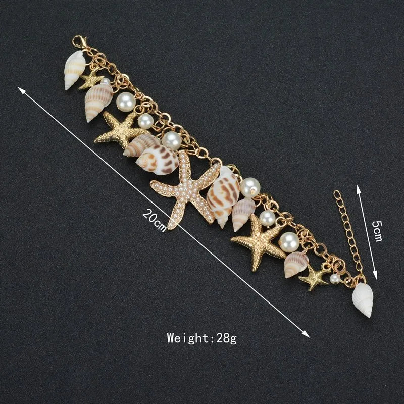 New Arrival Starfish Pendant Lemon Fruit women's bracelet
