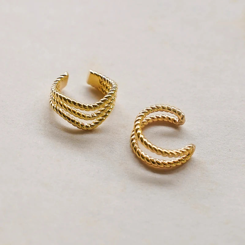 New Arrival Multicolor Crystal Ear Cuff Stackable Shaped Ear Clips No Pierced Cartilage Earring for Women