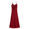 Elegant Long Red Dress