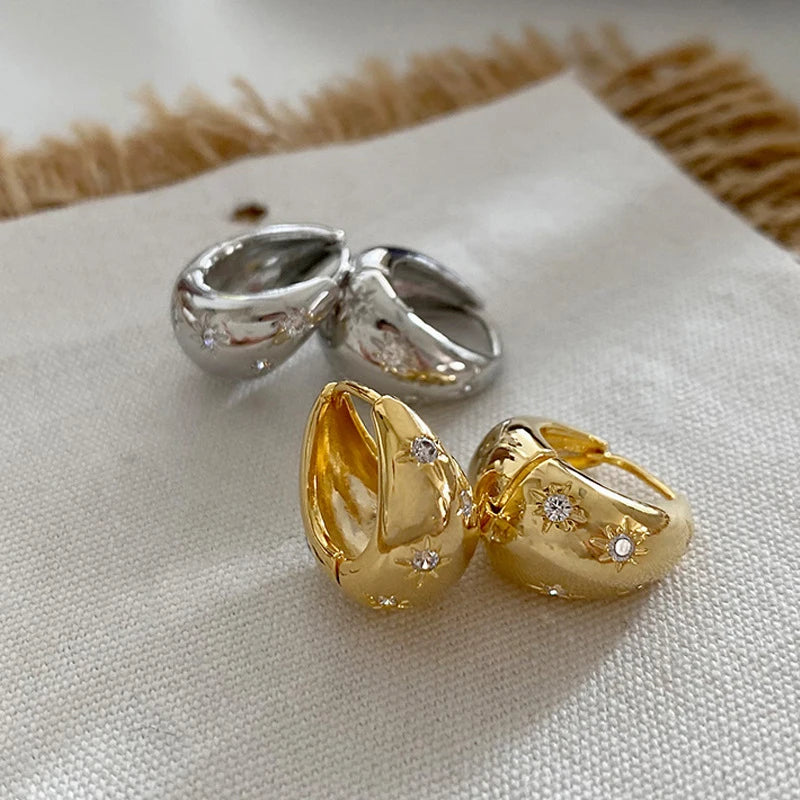 Stainless Steel Smooth Earrings for Women