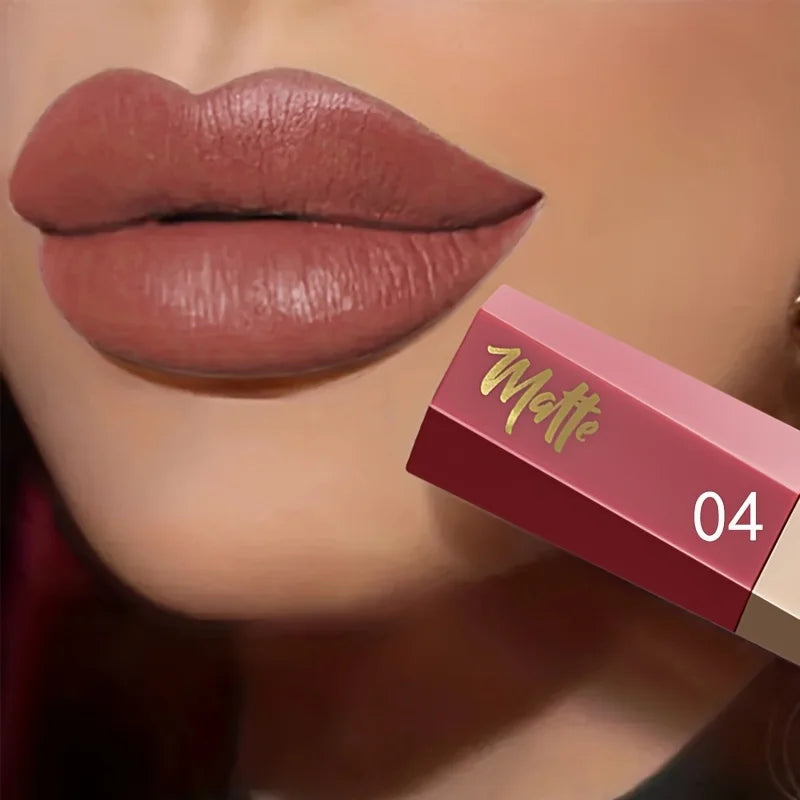 Velvet Matte Liquid Lipstick,Lightweight Thin-as-Fog Texture,Long Lasting Waterproof Lip Makeup Gift for Women