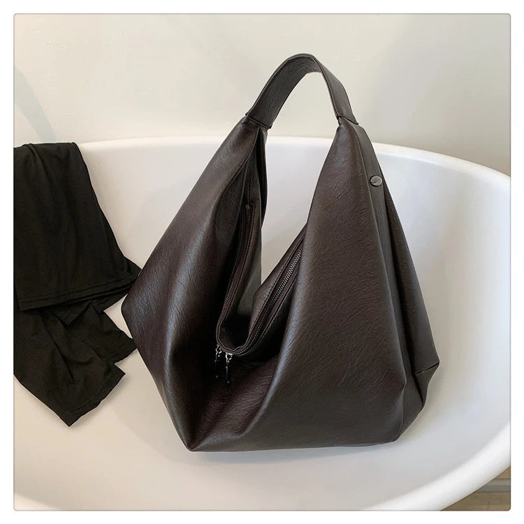 Big Black Shoulder Bags for Women Quality Soft Crossbody Handbag