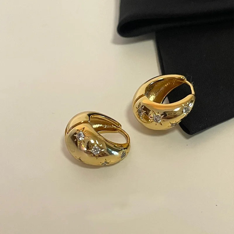 Stainless Steel Smooth Earrings for Women