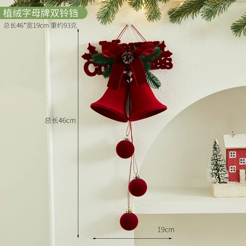New Style Atmosphere Bell Bow Pendant Christmas Tree Decoration