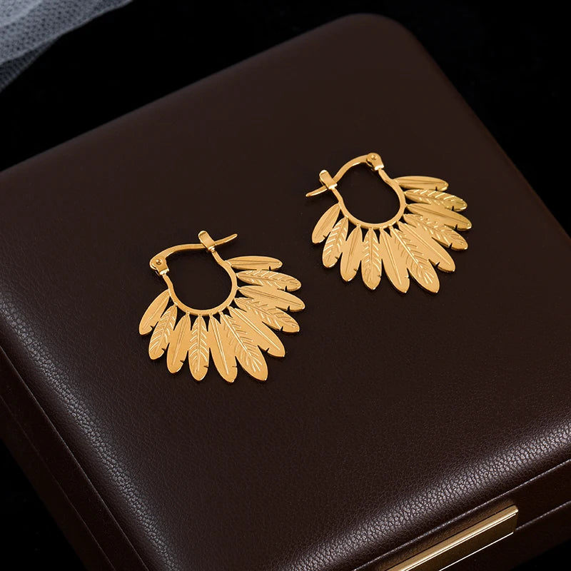 Gold Plated Waterproof Earnings For Women
