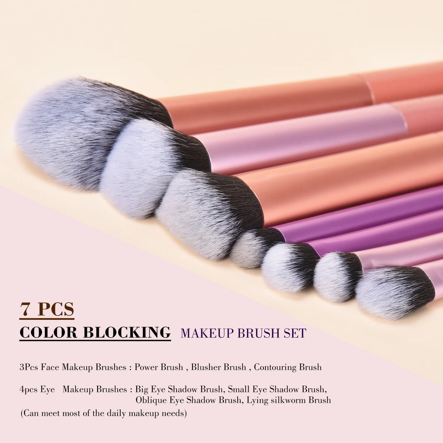 Set Brushes 7Pcs Makeup