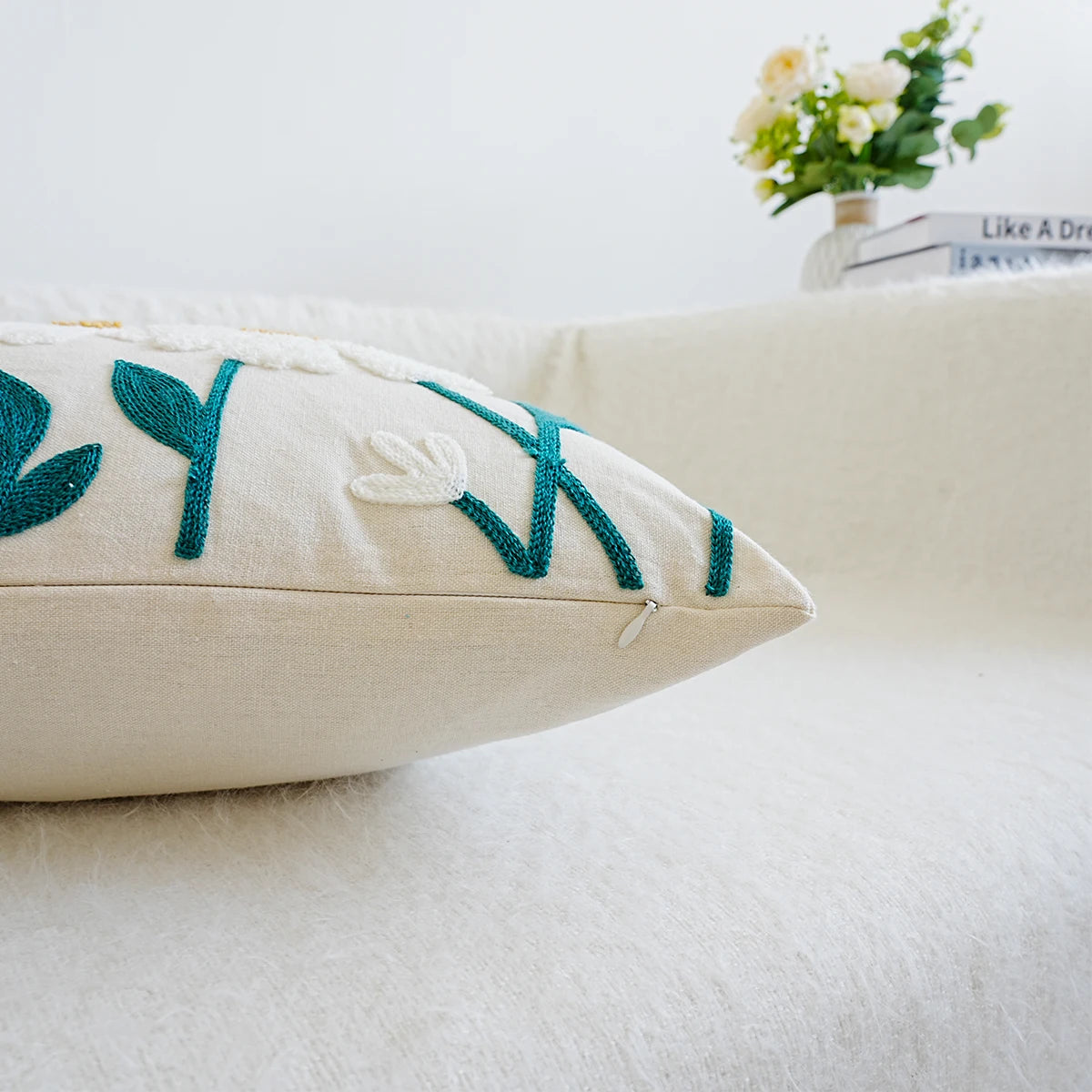 Floral Cover Cushion Pillow Case For Living Room