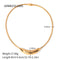 Gold Plated Stainless Waterproof Women's Jewelry