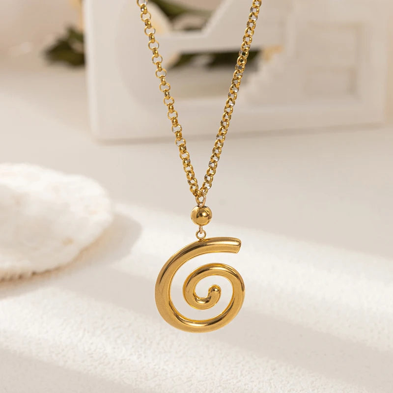 Stainless Steel Sea Turtle Necklaces Dolphin Shell Pendant for Women