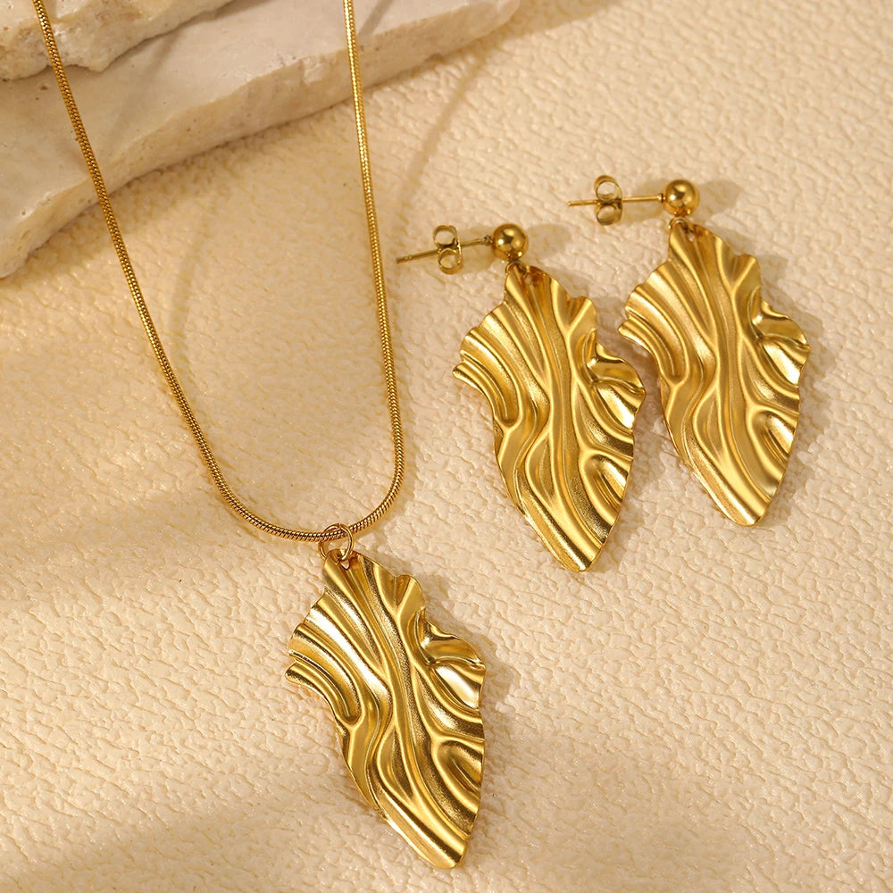 Set Jewelry Geometric Rhombus Earrings Jewelry For Women