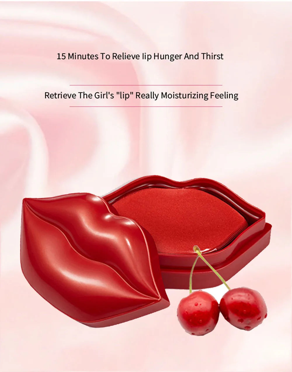 Cherry Vitamin Lip Mask Mositurizing Skin Improve Dry Remove Dead Skin Lip Patches Brighten Colors Skin Care Patches for Lip