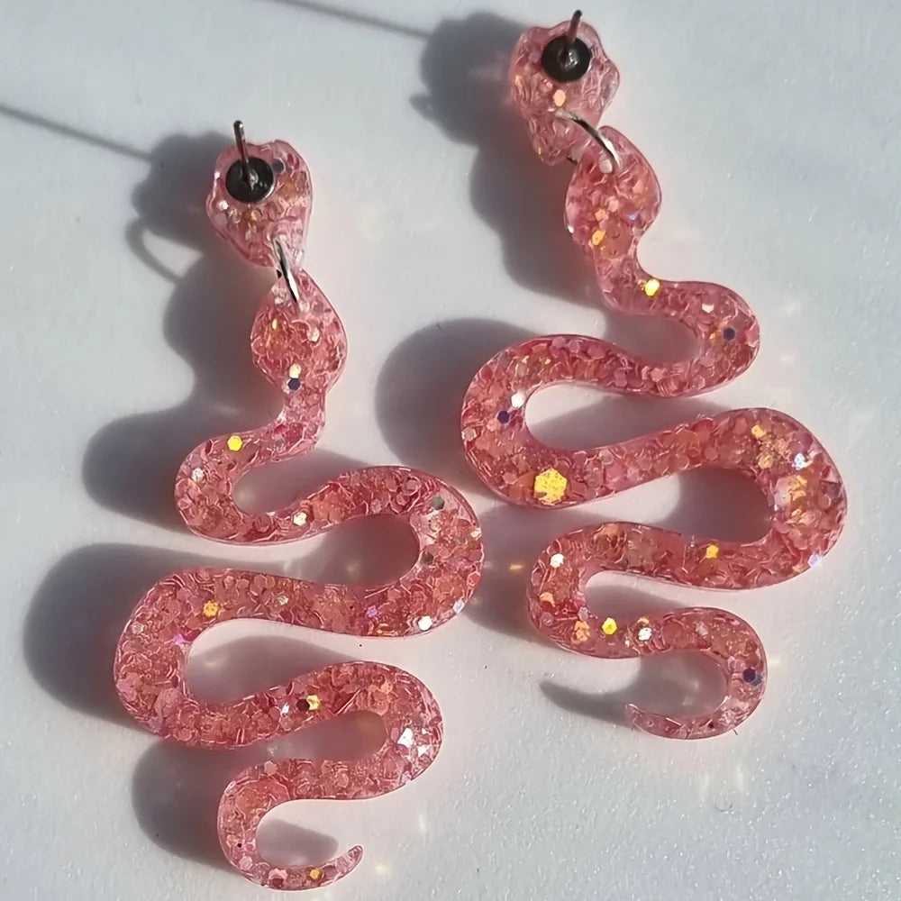 Elegant Snake Animal Earrings