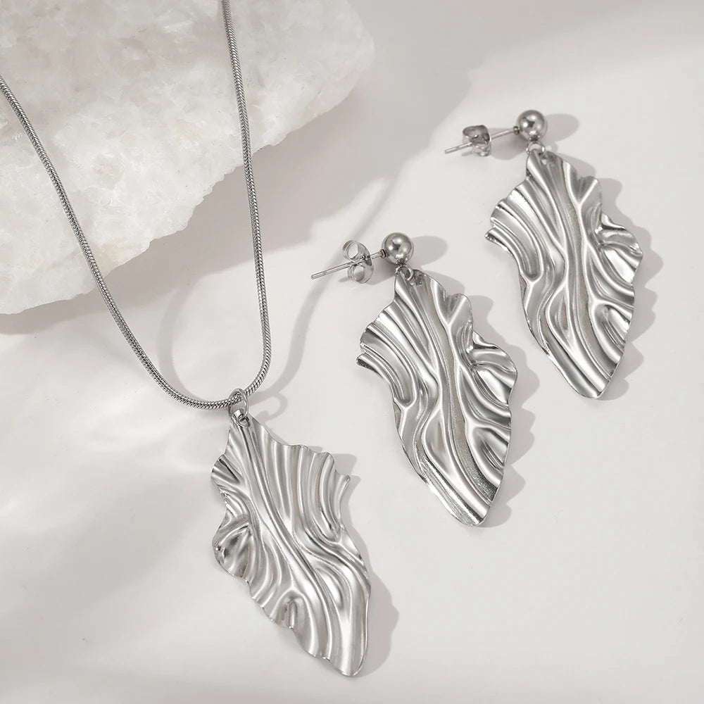 Set Jewelry Geometric Rhombus Earrings Jewelry For Women