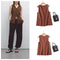 New linen blended vest