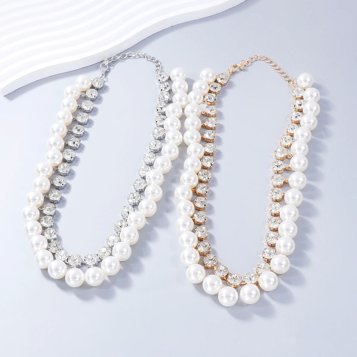 Pearl Rhinestone Necklace for Women Luxury Jewelry