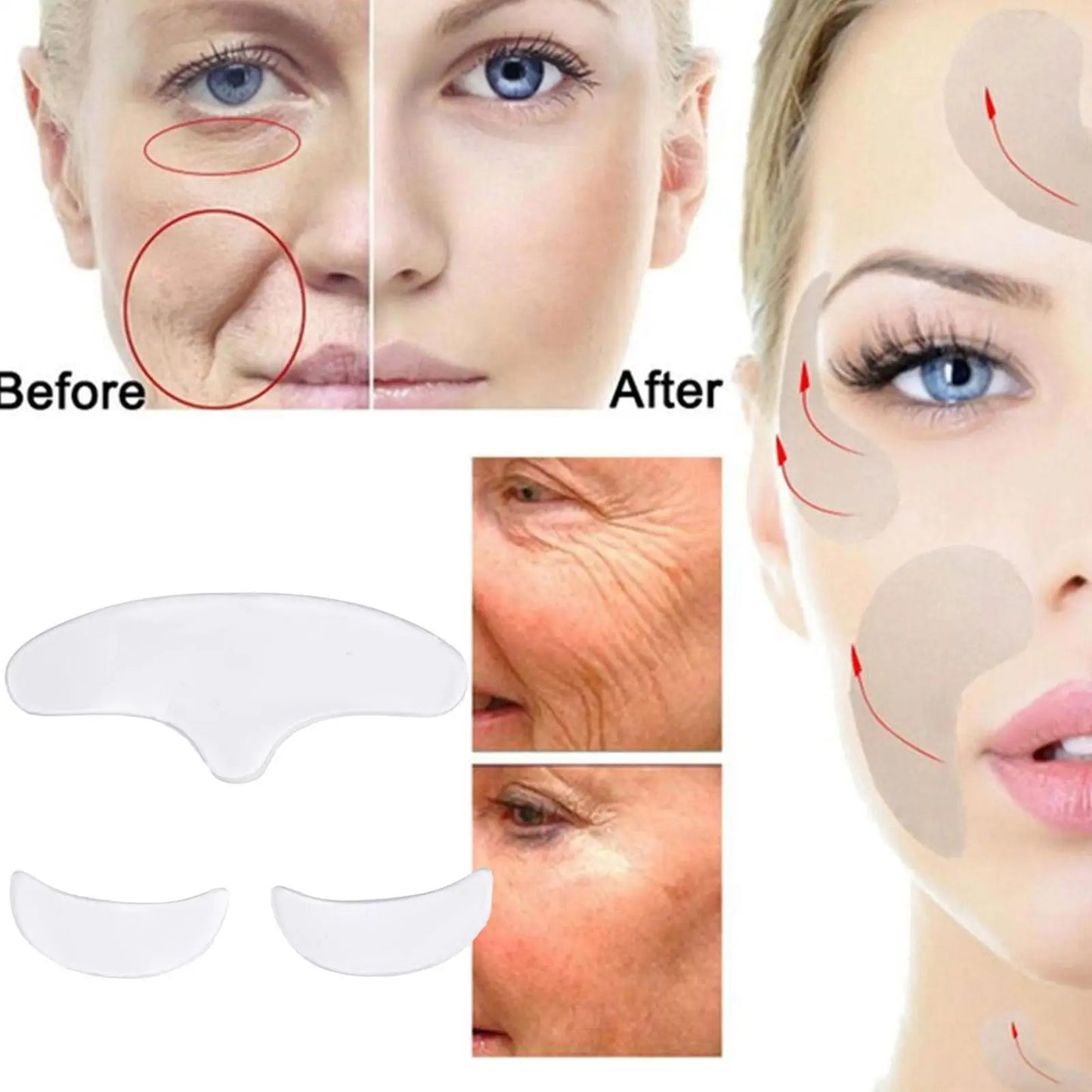 Patch Silicone Silicone Patch Soft Comfortable Easy To Carry Facial Care Eye Mask