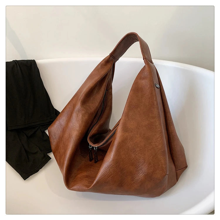 Big Black Shoulder Bags for Women Quality Soft Crossbody Handbag