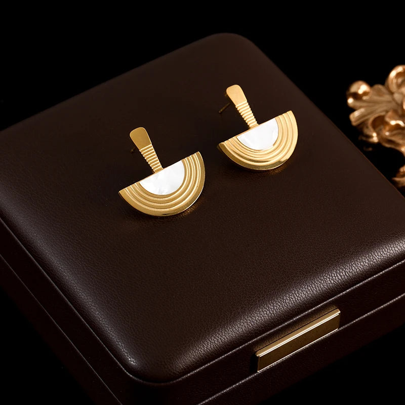 Gold Plated Waterproof Earnings For Women