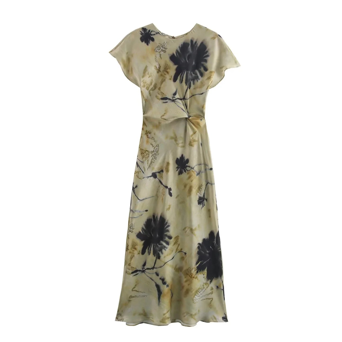 New Printed Midi Dress