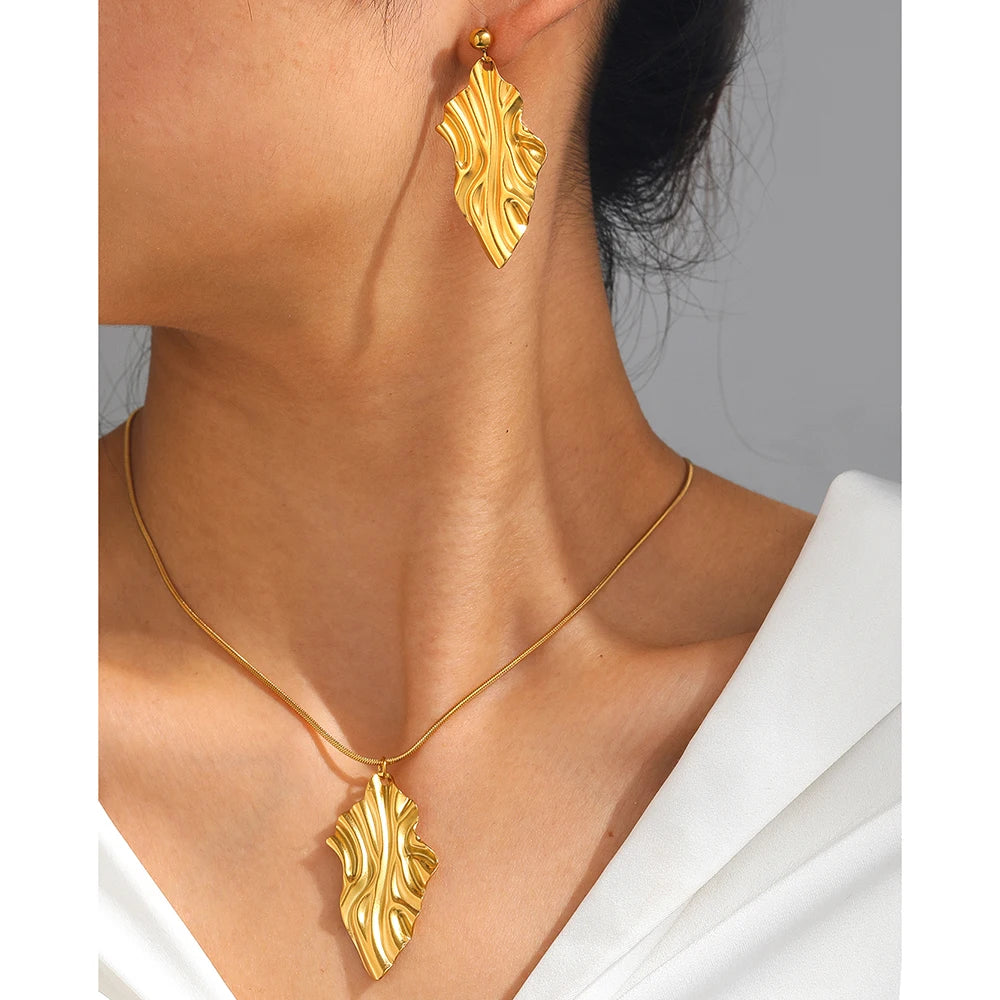 Set Jewelry Geometric Rhombus Earrings Jewelry For Women