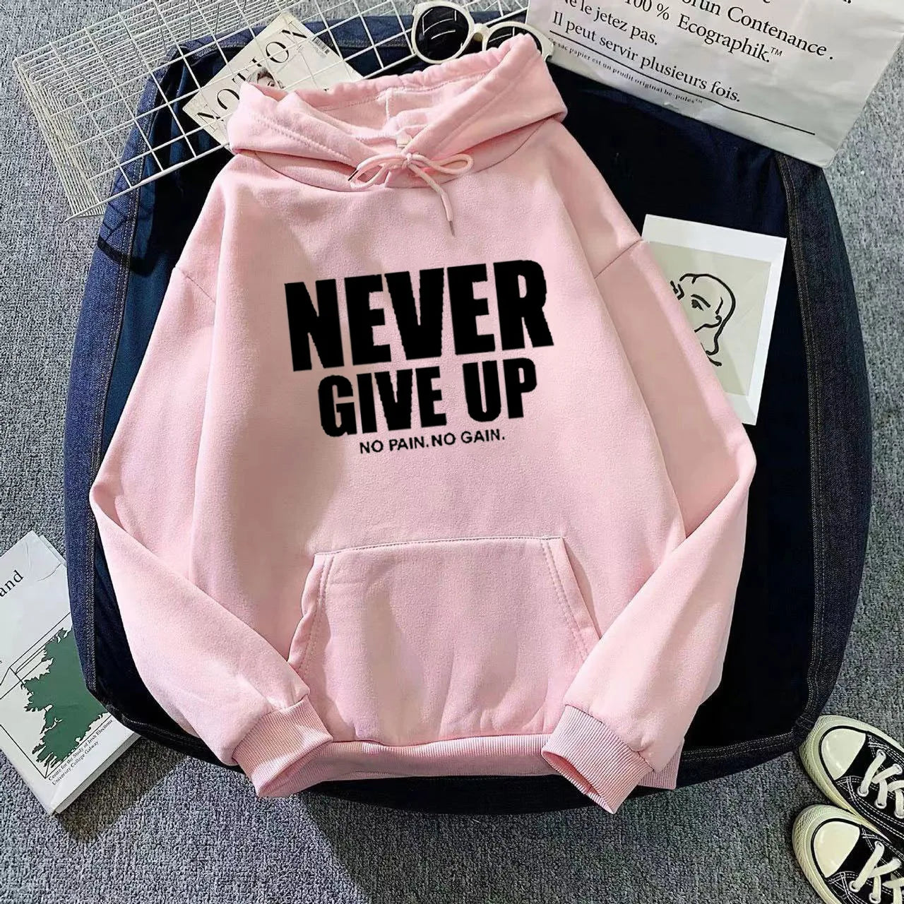 Womenโs Sweatshirt Velvet Casual Oversized