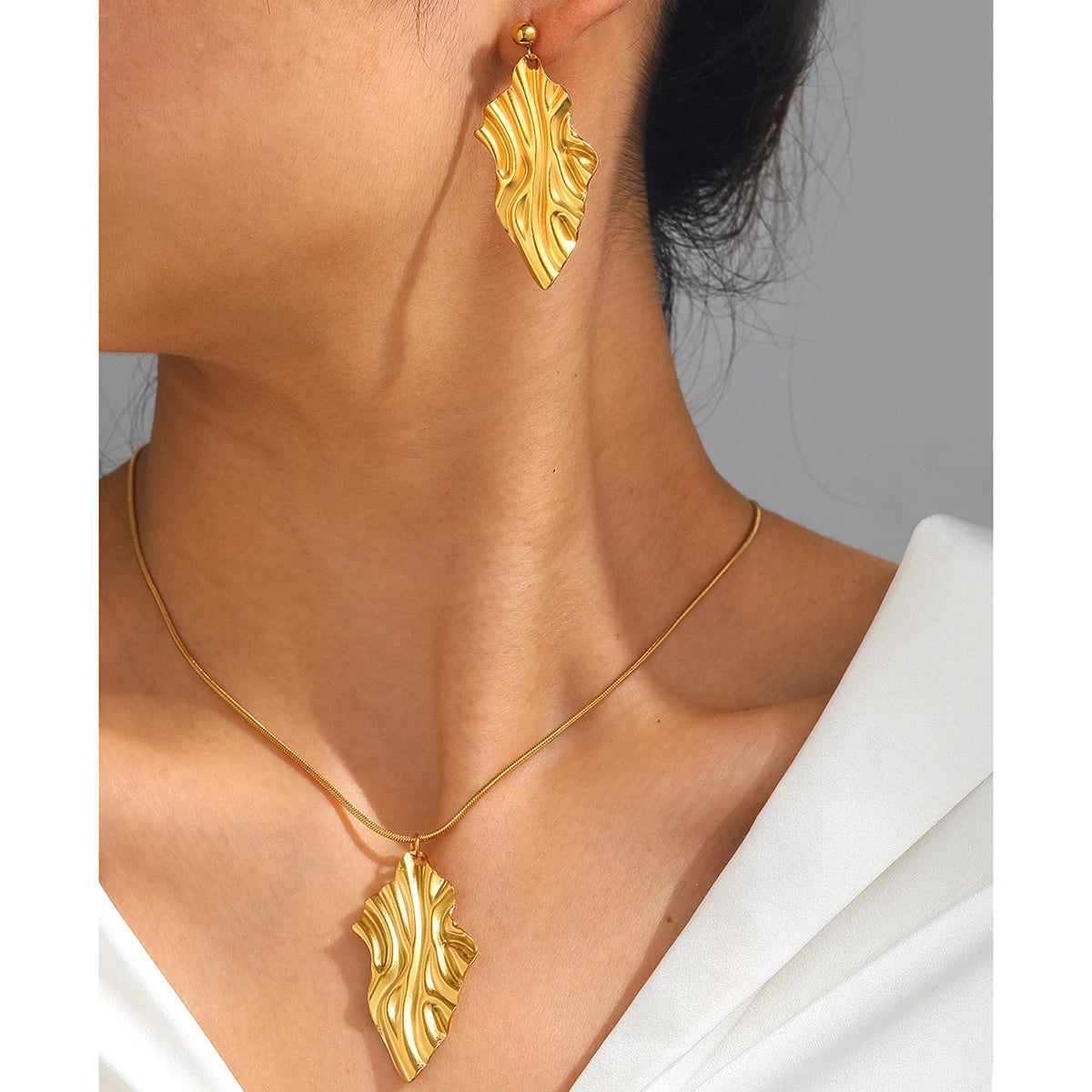 Set Jewelry Geometric Rhombus Earrings Jewelry For Women