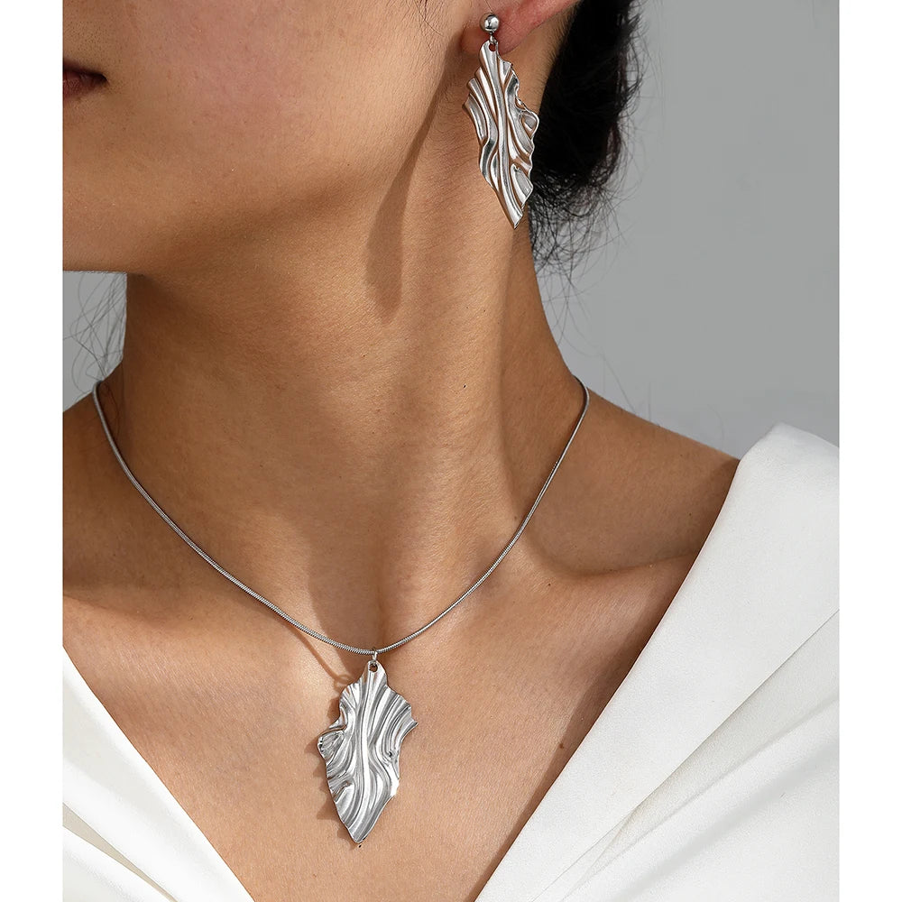 Set Jewelry Geometric Rhombus Earrings Jewelry For Women