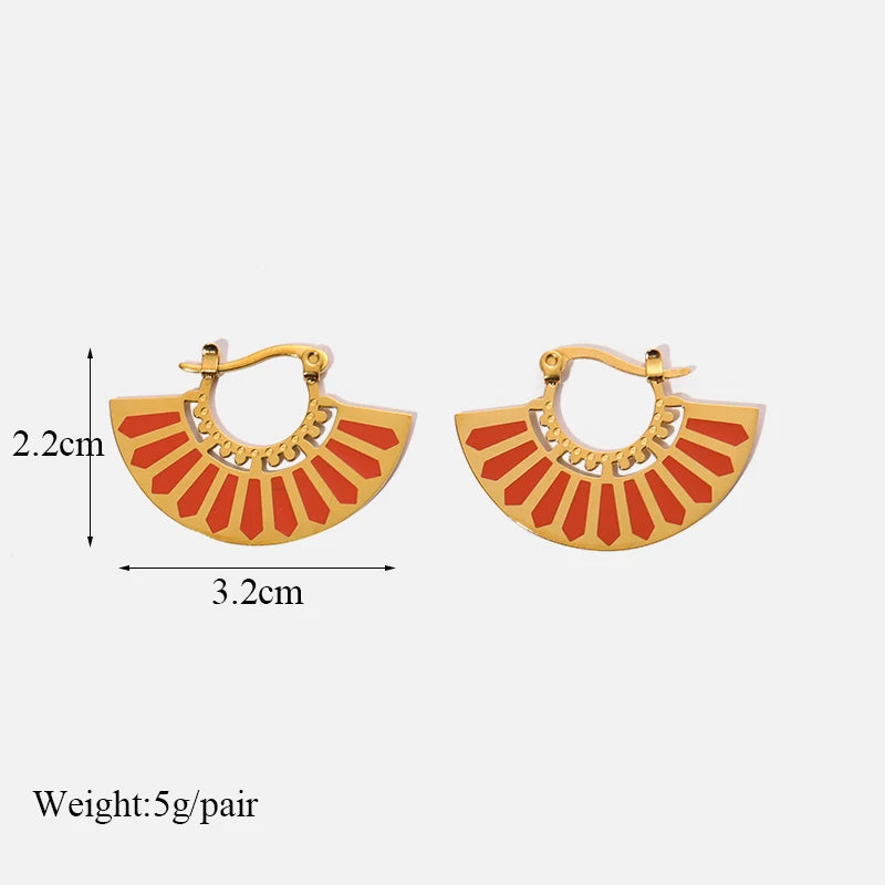 Gold Plated Waterproof Earnings For Women