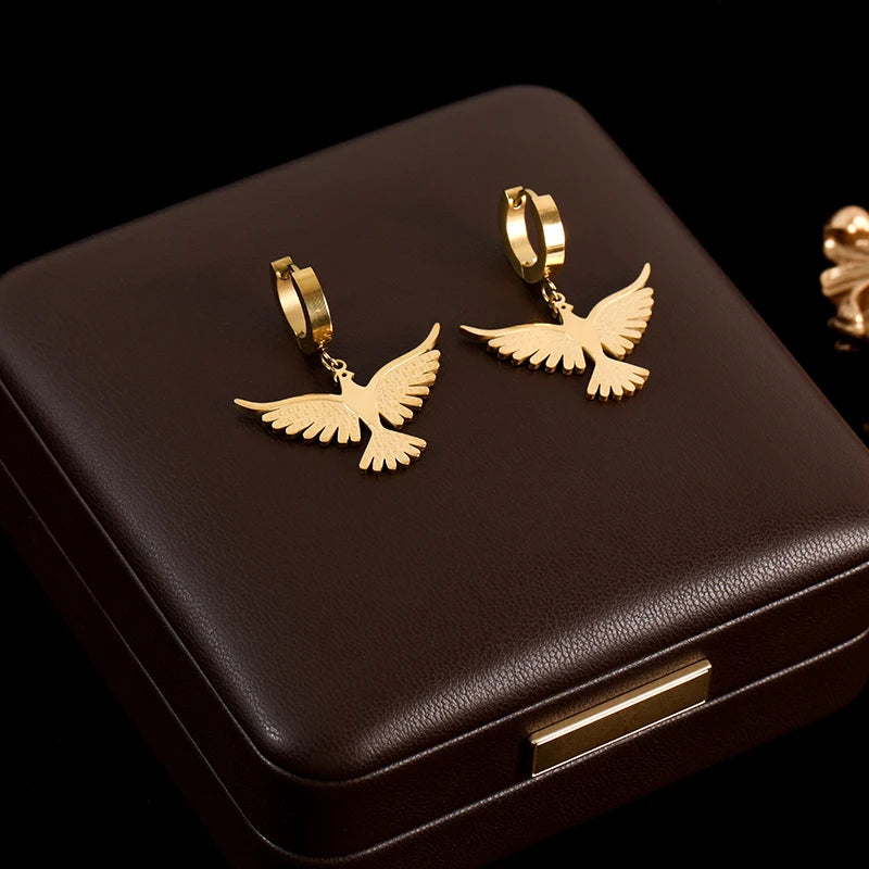 Gold Plated Waterproof Earnings For Women