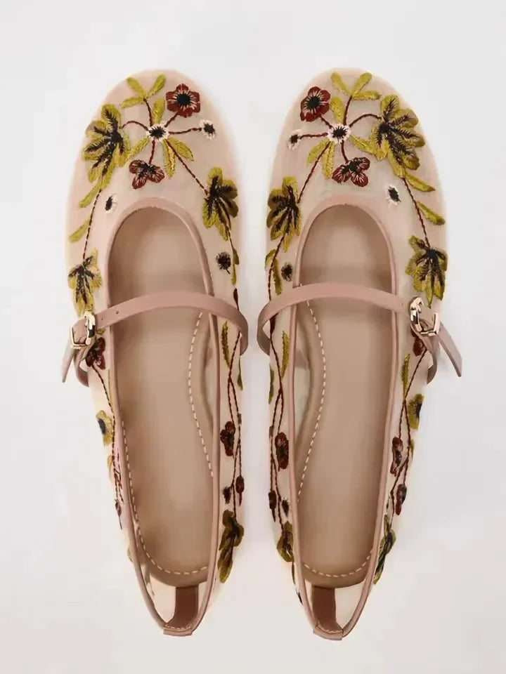 New Flower Designer Ballet Flats For Women