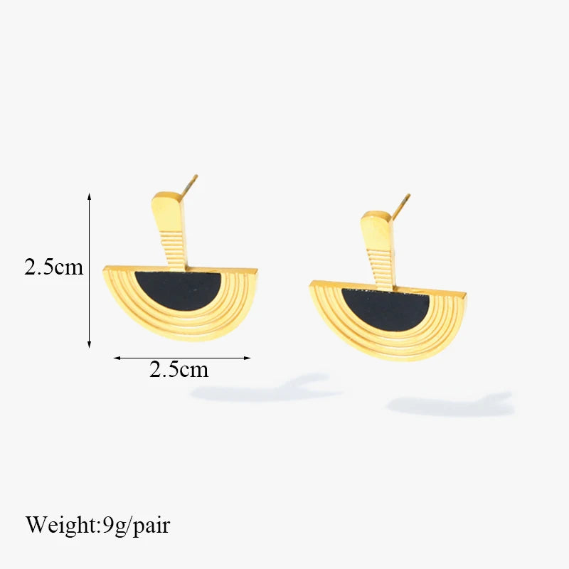 Gold Plated Waterproof Earnings For Women