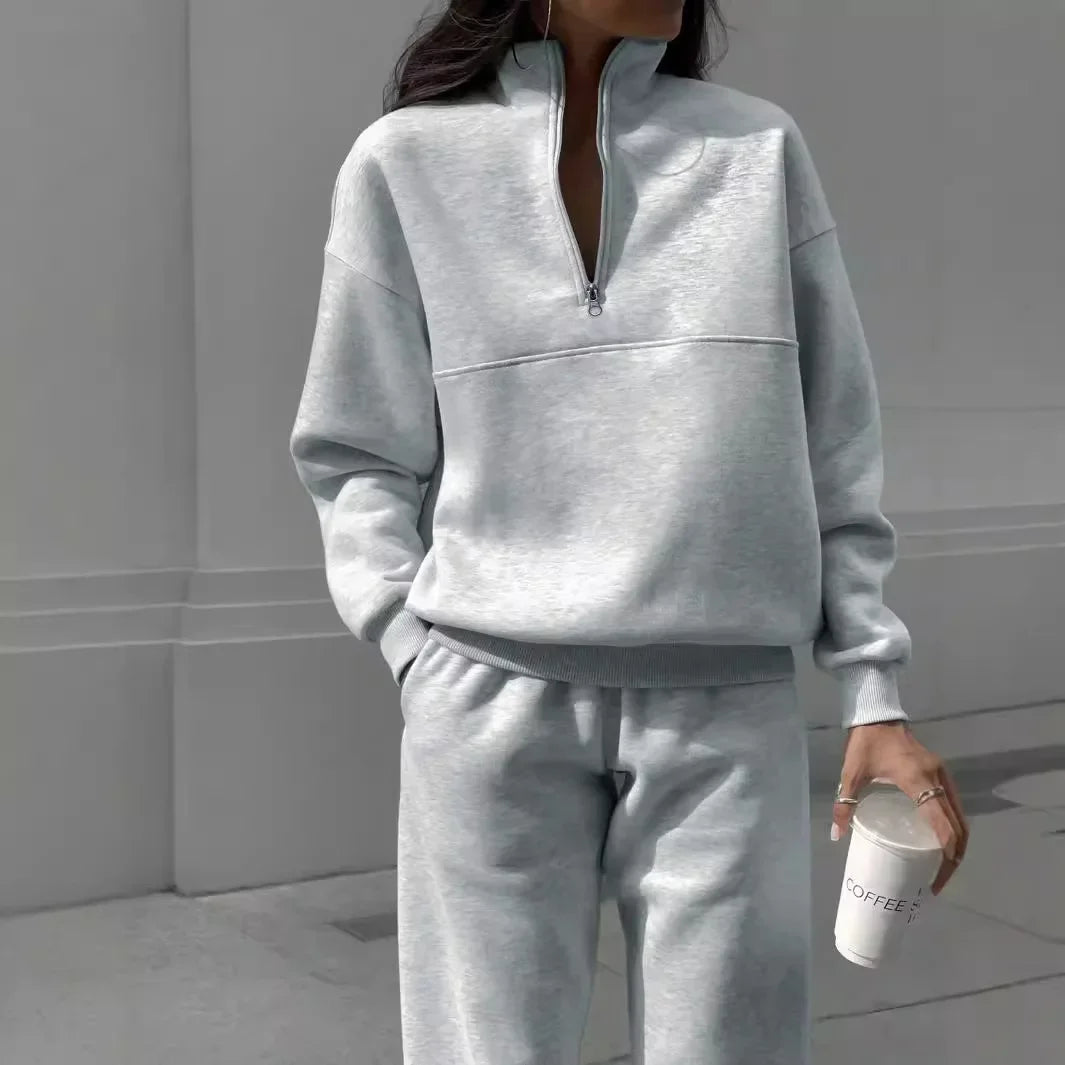 Casual Two Piece Set Woman New Sweatshirt and Pants Suit for Female Streetwear Autumn and Winter