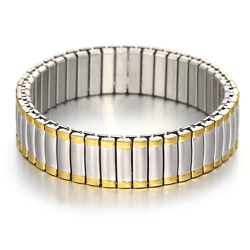 Gold palted Stainless Elastic Bracelet