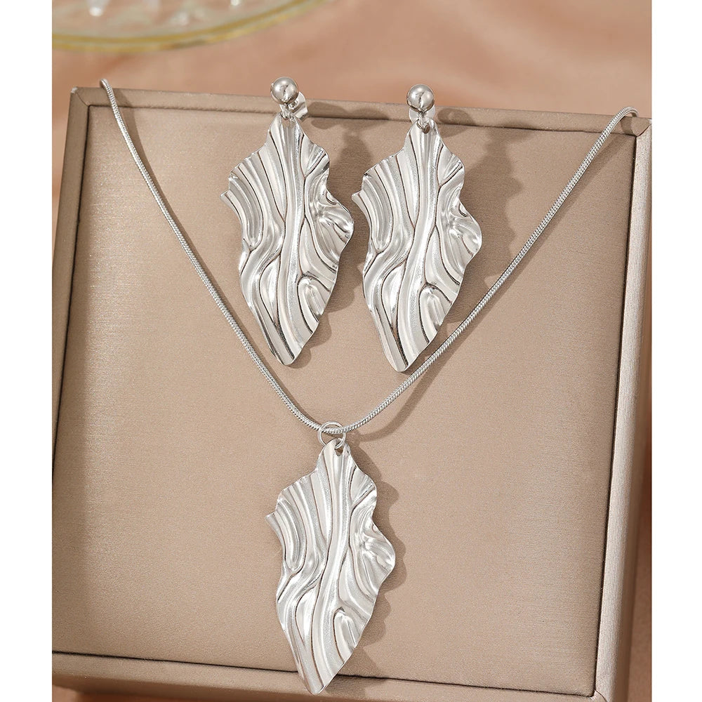 Set Jewelry Geometric Rhombus Earrings Jewelry For Women