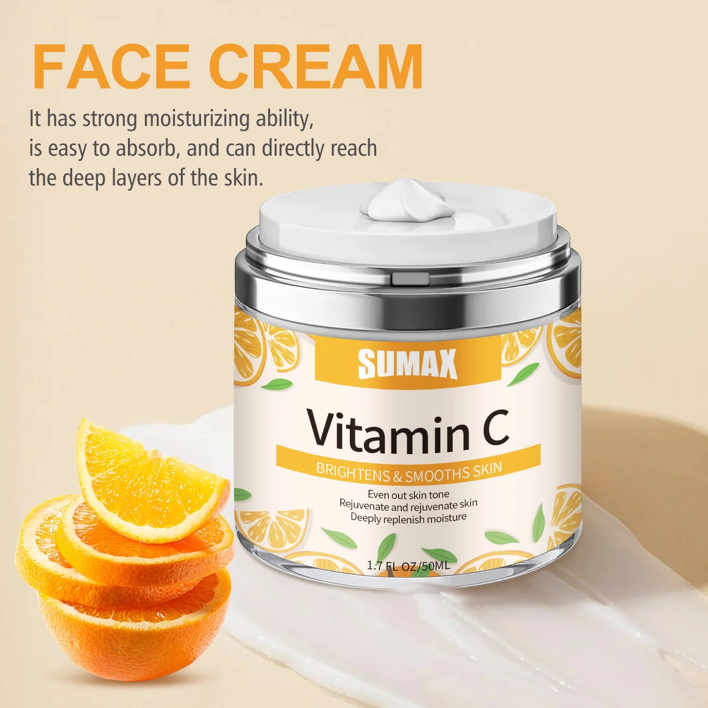 Vitamin C Face Cream kincare Moisturizing Brightening Nourishing Hydrating Firming Facial Creams