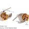 Waterproof Elegant Stainless Earring Steel Plated