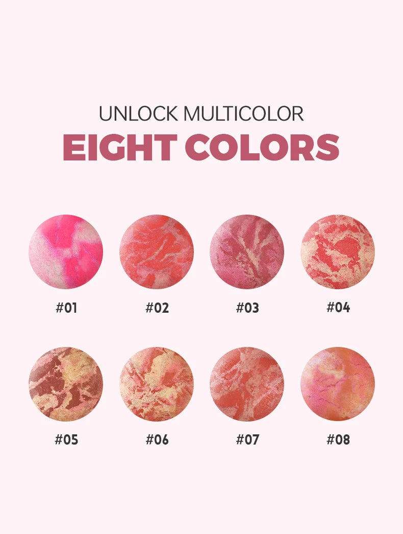 Pearly Powder Blush Highlighter Long-lasting