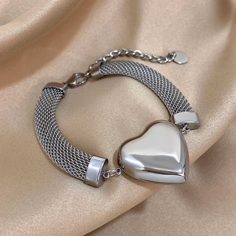 Heart Pendant Bracelet for Women