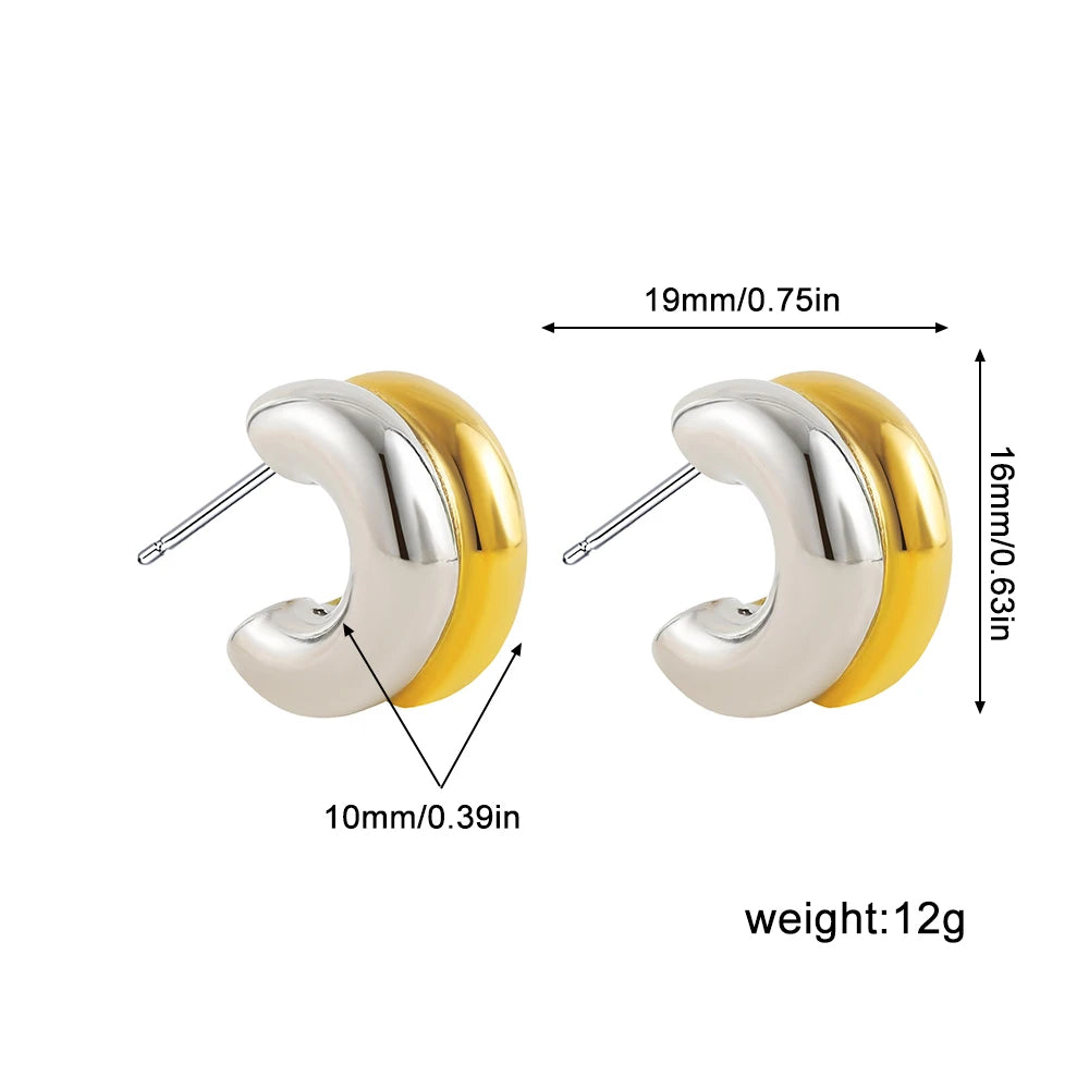 Gold&Silver Plated Earrings for Women