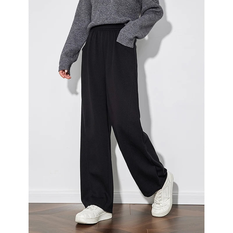 Women Sweat Pant Simple Style Elastic & Comfortable