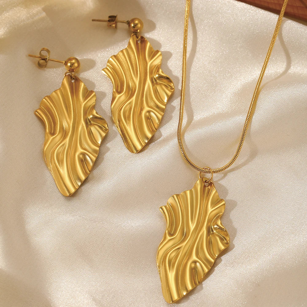 Set Jewelry Geometric Rhombus Earrings Jewelry For Women