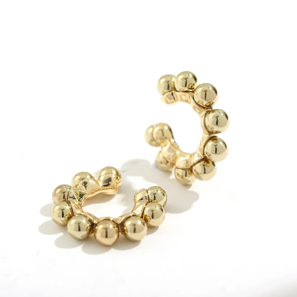 New Arrival Multicolor Crystal Ear Cuff Stackable Shaped Ear Clips No Pierced Cartilage Earring for Women