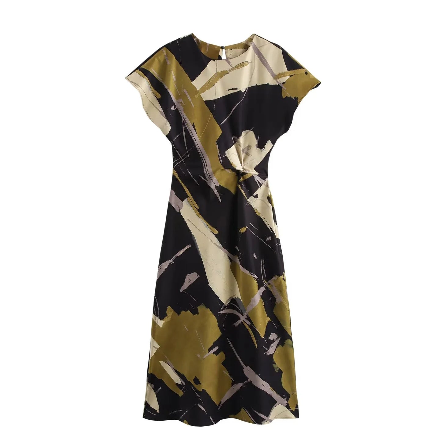 New Printed Midi Dress