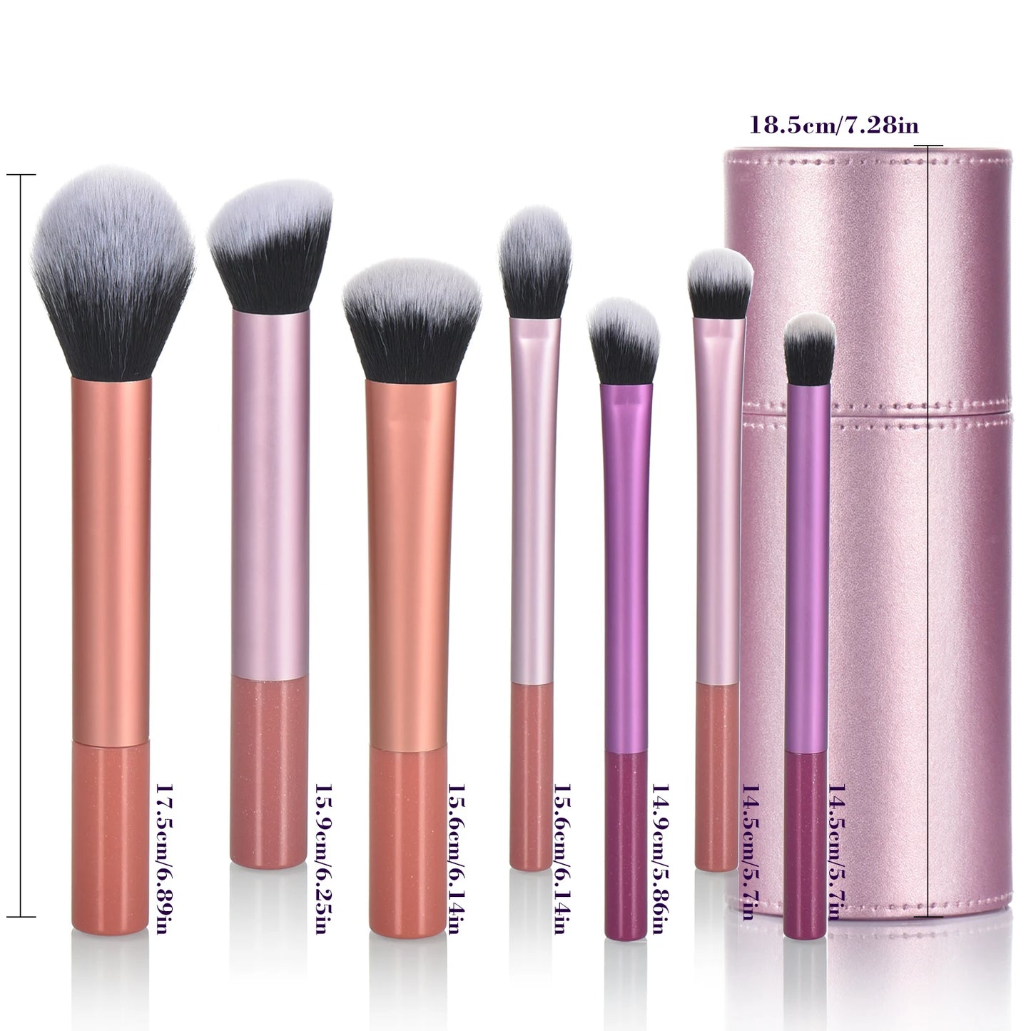 Set Brushes 7Pcs Makeup