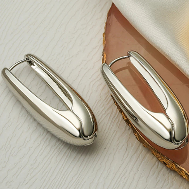 Stainless Steel Smooth Earrings for Women