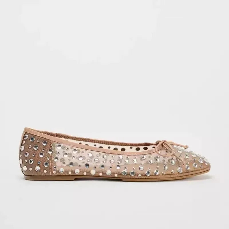 Ballet Flats Women Bowknot Shallow Designer Sandals for Women